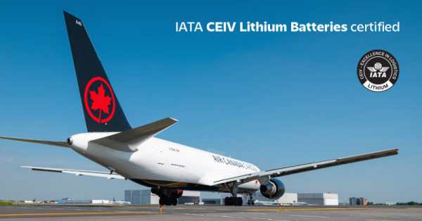 Air Canada Earns IATA CEIV Lithium Batteries Certification