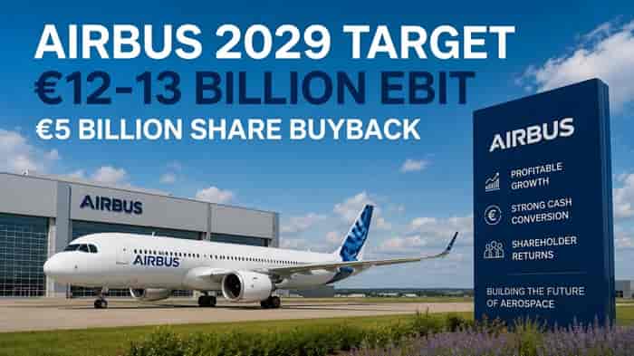 Airbus 2029 Profit Target Soars to €13bn in Bold Growth Plan