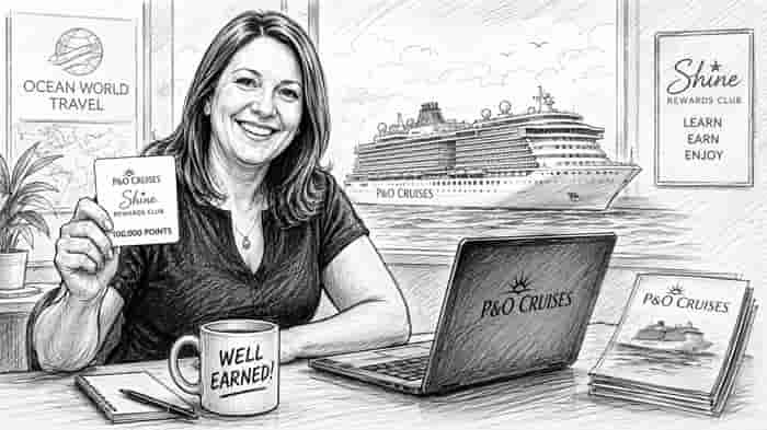 Carrie Purnell Hits 100,000 P&O Shine Rewards Club Milestone