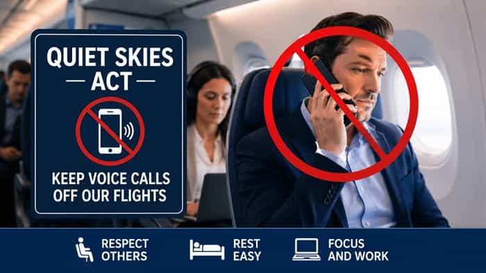 Quiet Skies Act Moves to Silence In-Flight Calls