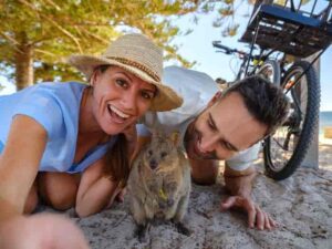 Couple with Quokka