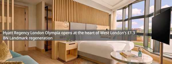 Hyatt Regency London Olympia Opens in Grand Style