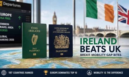 Ireland Passport Beats UK as Brexit Mobility Gap Bites