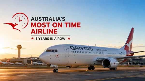 Qantas Crowned Australia’s Most On-Time Airline Again
