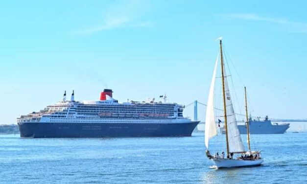Queen Mary 2 Leads America 250 in New York Harbour