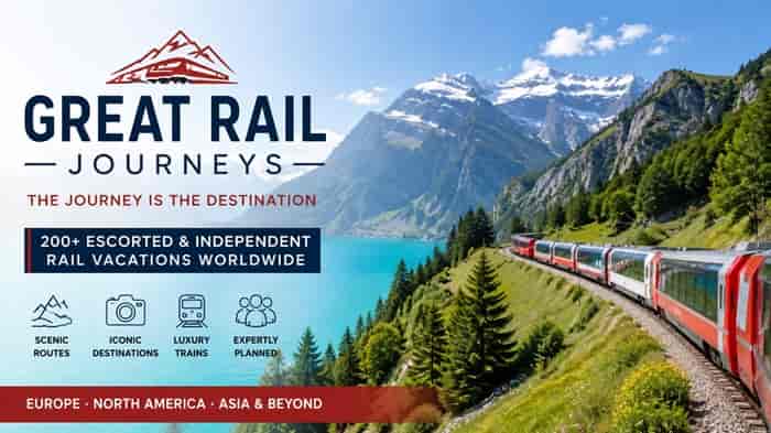 Great Rail Journeys Takes 200 Rail Holidays Around the World