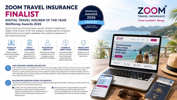 Zoom Named WeMoney Digital Travel Insurance Finalist