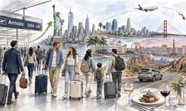 US Tourism Rises, But Overseas Visitors Slide 6.5%
