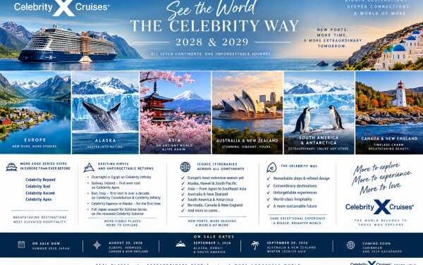Celebrity Cruises Charts Epic 2028-29 World Voyages