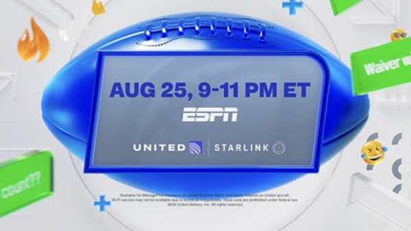 ESPN Fantasy Football Draft Takes Off at 35,000 Feet