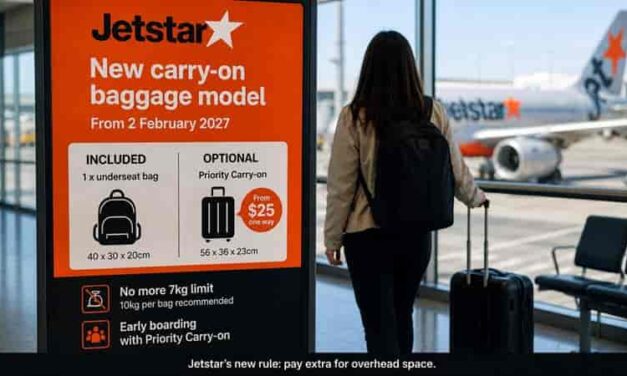 Jetstar Carry-On Shake-Up Sends Overhead Bags Behind Paywall
