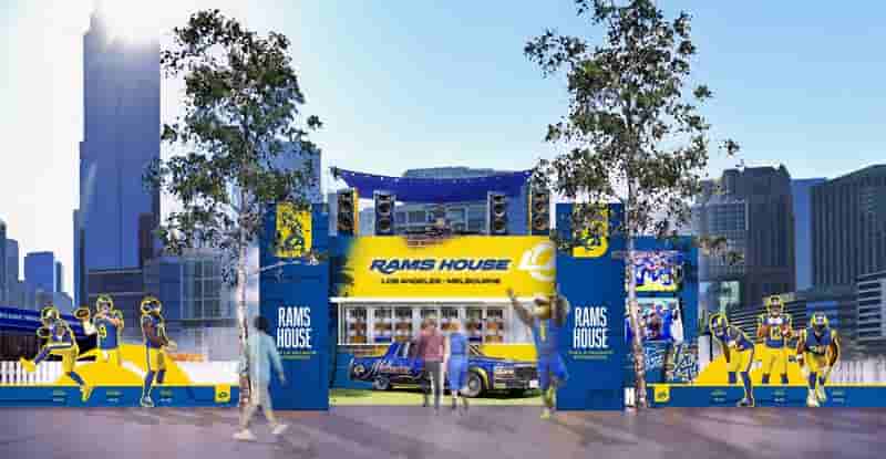 LA-Rams Fan Experience 2026 – Visualisation Arrival (credit - Los Angeles Rams)
