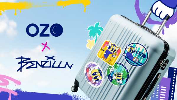 OZO and Benzilla Pack Good Vibes Into Luggage Art