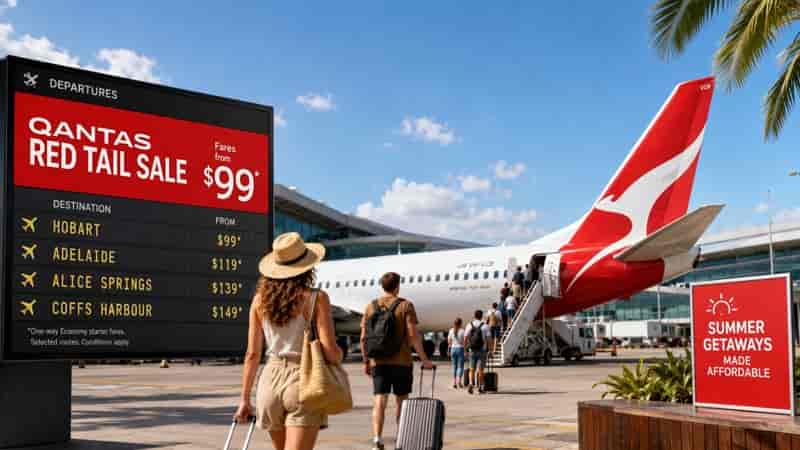 Qantas Red Tail Sale Sends $99 Fares Flying