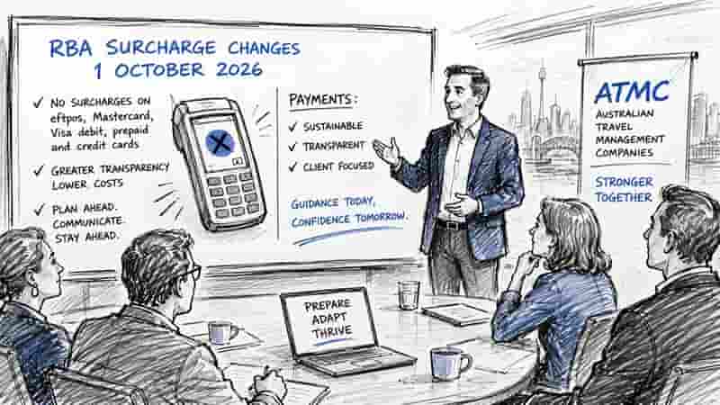 ATMC Readies Travel Firms for RBA Surcharge Changes