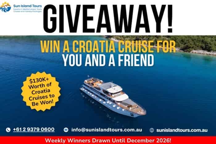 Sun Island Tours Floats $130K Croatia Agent Giveaway