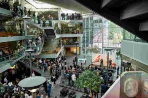 The Street during the FY26 results presentation in Mascot