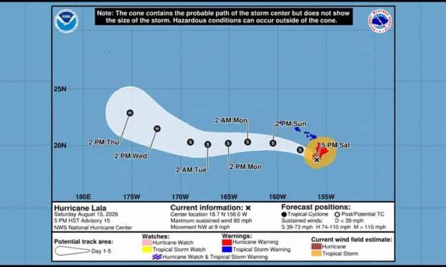 Hurricane Lala Lashes Hawai‘i as Flood Threat Grows