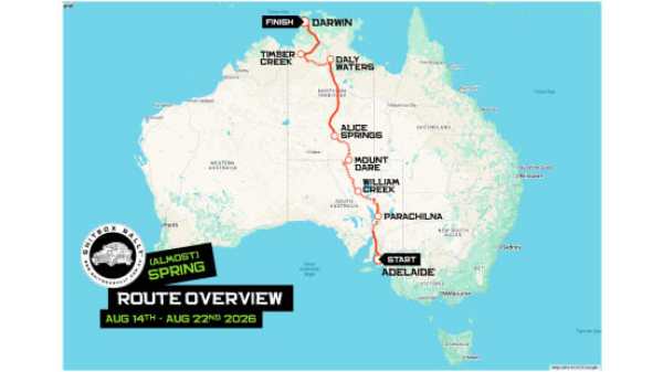 Shitbox Rally 2026: Adelaide to Darwin, 3,700km in 7 Days
