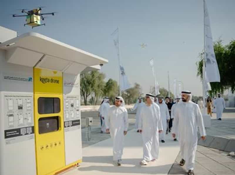 Dubai’s Flying Shawarma Returns as Keeta Drones Take Off
