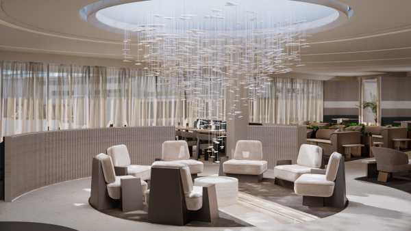 Etihad London Heathrow Lounge - Feature space