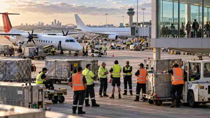 Qantas Ground Strike Targets Freight in Holiday Rush