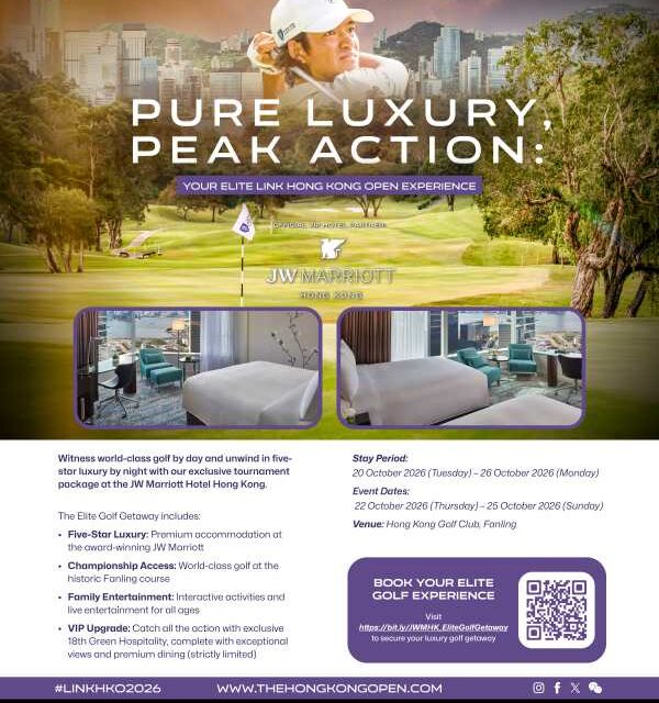 Link Hong Kong Open Tees Up JW Marriott Golf Escape