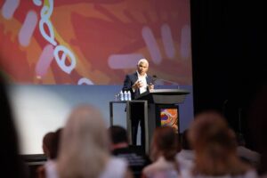 John Paul Janke at DestinationIQ 2025 - full day conference focussed on First Nations tourism which this year will be held November 6 on the Gold Coast