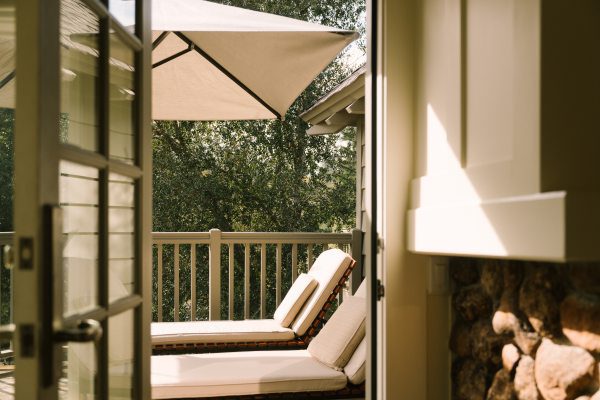 Meadowood Napa Valley Oakview Room View to Private Terrace