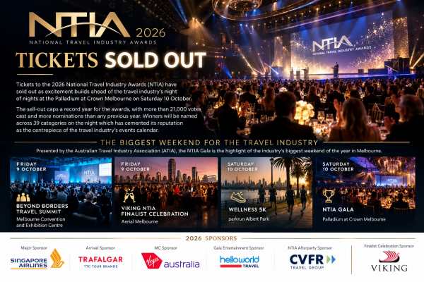 NTIA 2026 Sells Out as Travel’s Big Night Gets Bigger