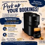 Cruise Traveller Brews Up Agent Booking Incentive