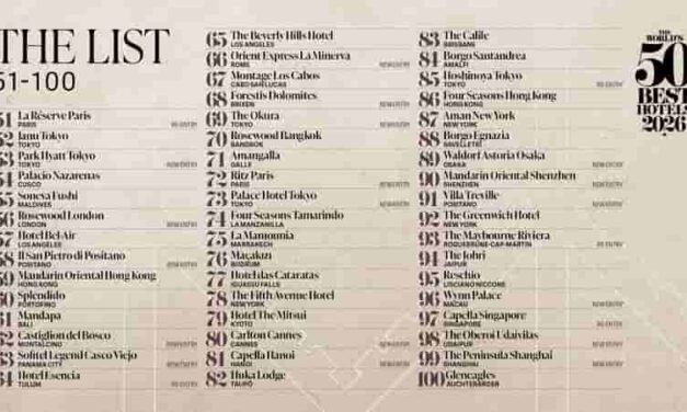World’s 50 Best Hotels 2026: Asia Leads 51–100