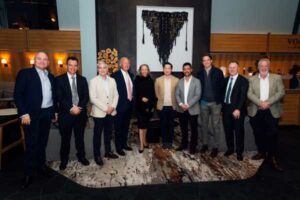 Tim Sherlock, Joseph Mooney, Sam Davies, Ronald Stephen Barrott, Dr Sabine Schaffer, Nathee Nithivasin, Jason Sabin, Vincent Sladak, Matt DuffVOCO Queenstown Launch - Social res-89