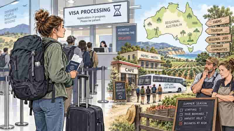 Backpacker Visa Delays Put Regional Tourism on Alert