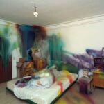 Katharina Grosse’s Black Bed Paints MUNCH Bold