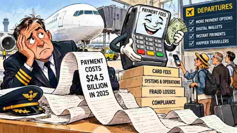 Airline Payment Costs Hit $24.5bn as IATA Sounds Alarm