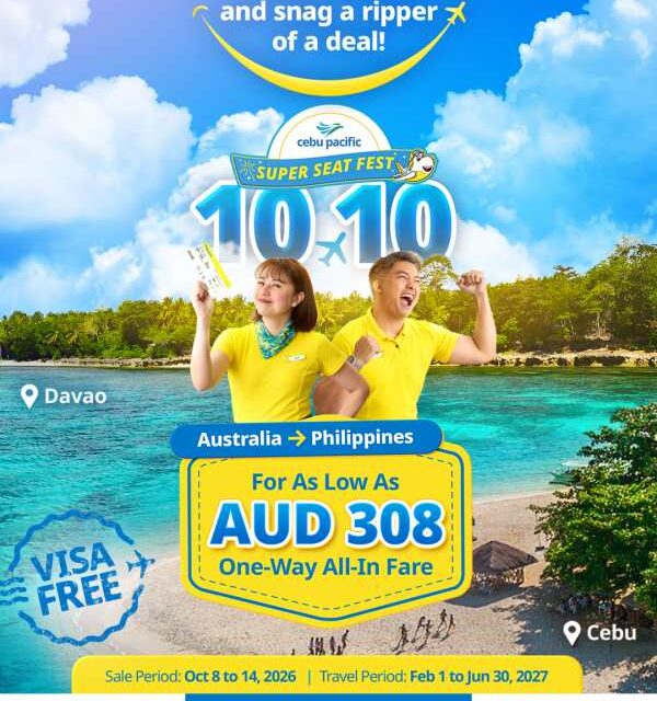 Cebu Pacific 10.10 Seat Sale: Fly Happy, Pay Less!