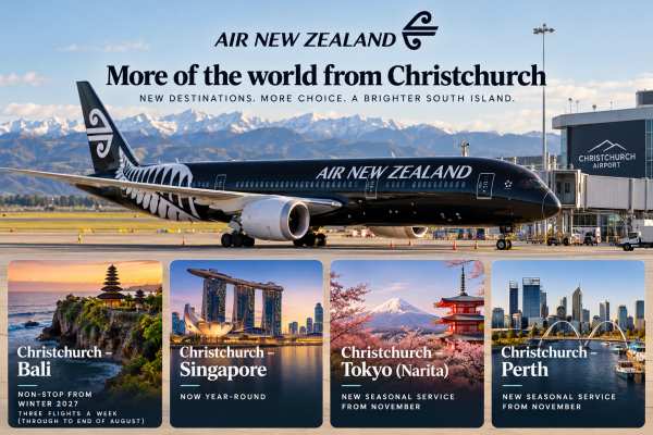 Air New Zealand Takes Christchurch to Bali and Beyond