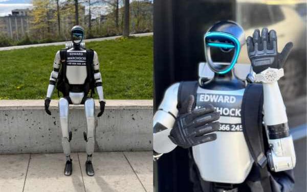 Humanoid Influencer Edward Warchocki Gets Real in Vilnius
