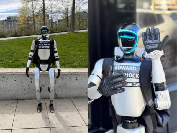 Humanoid Influencer Edward Warchocki Gets Real in Vilnius