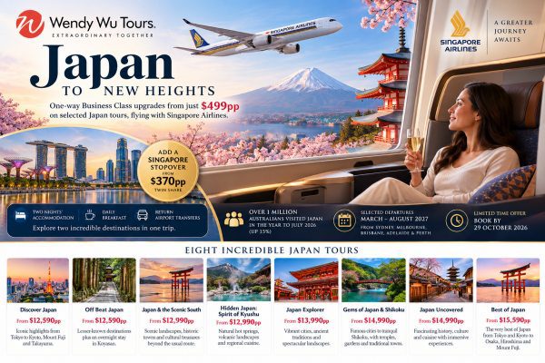 Wendy Wu Tours Lands Japan Business Class From $499