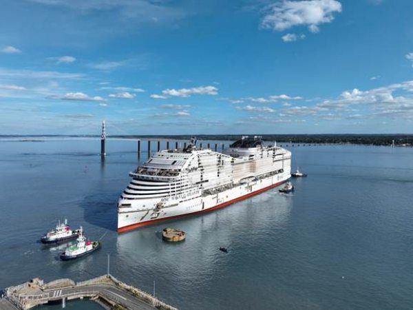 MSC World Atlantic Floats Out as Next U.S. Flagship