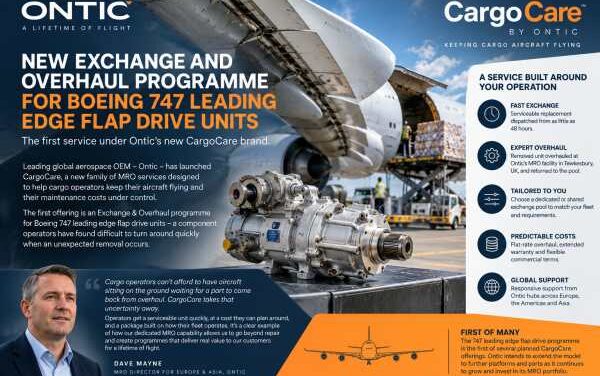 Ontic CargoCare Keeps Boeing 747 Freighters Flying