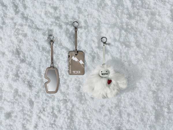 TUMI FW26 Path to Peak II Holiday_TUMI Key Fobs Ski Goggles Mirror Charm_Ski Pass Charm_Snow Monster Charm