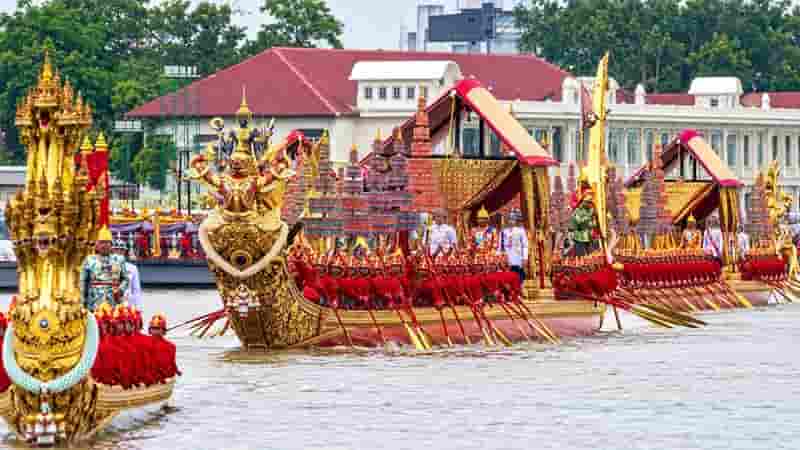 Royal Barge Procession Returns in Gilded Glory