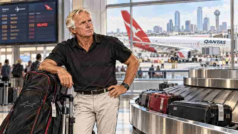 Greg Norman Tees Off at Qantas Over Dallas Flight Delay
