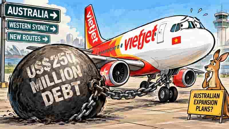 Vietjet’s $250m Debt Takes Flight – Assets Stay Grounded