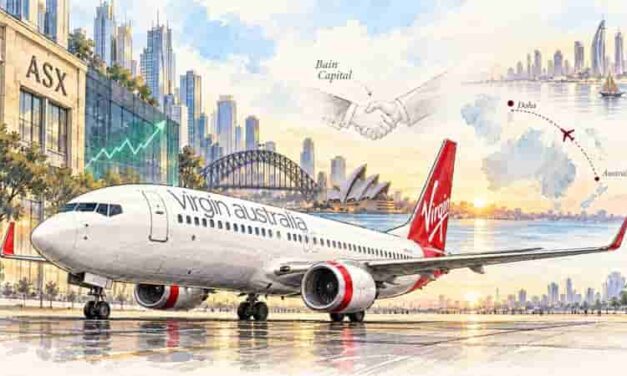 Virgin Australia ASX Return: Bain and Qatar Airways